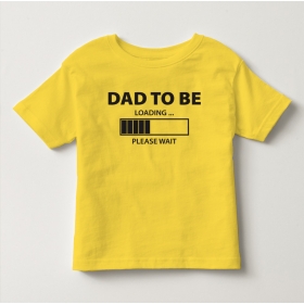 TNF70010- Áo thun trẻ em tay ngắn in chữ Dad To Be  (vàng)
