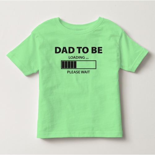TNF7008- Áo thun trẻ em tay ngắn in chữ Dad To Be  (Hồng cánh sen)