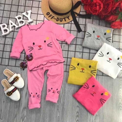 BG230701 - Bộ bé gái dài tay
