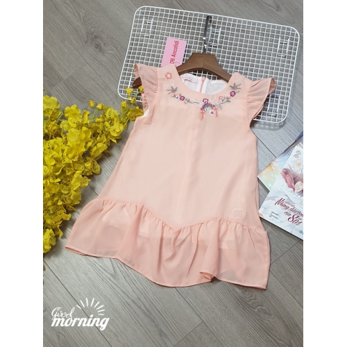 DG190601 - Đầm thời trang thêu cổ