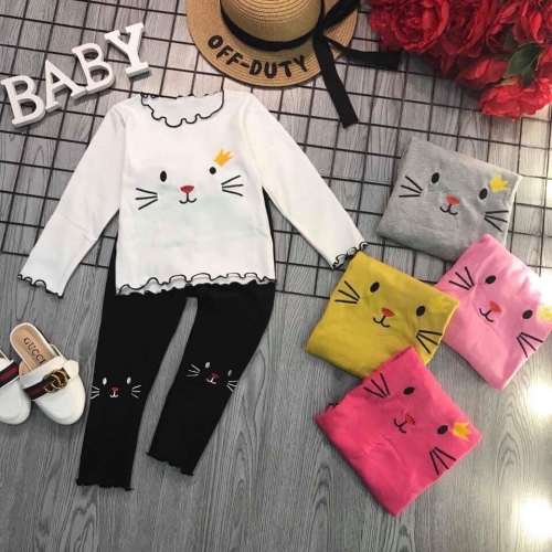 BG230701 - Bộ bé gái dài tay