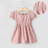 Đầm cotton bé gái nơ lưng-DG2170601