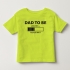 TNF70010- Áo thun trẻ em tay ngắn in chữ Dad To Be  (vàng)