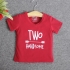 TNE7209 -  Áo thun cổ tròn tay ngắn in chữ Two Handsome ( Màu hồng phấn)