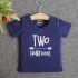 TNE7209 -  Áo thun cổ tròn tay ngắn in chữ Two Handsome ( Màu hồng phấn)