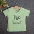 TNE7209 -  Áo thun cổ tròn tay ngắn in chữ Two Handsome ( Màu hồng phấn)
