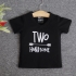 TNE7209 -  Áo thun cổ tròn tay ngắn in chữ Two Handsome ( Màu hồng phấn)