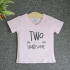 TNE7209 -  Áo thun cổ tròn tay ngắn in chữ Two Handsome ( Màu hồng phấn)