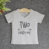 TNE7209 -  Áo thun cổ tròn tay ngắn in chữ Two Handsome ( Màu hồng phấn)
