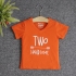 TNE7209 -  Áo thun cổ tròn tay ngắn in chữ Two Handsome ( Màu hồng phấn)