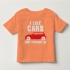 TNE7111 -  Áo thun cổ tròn tay ngắn in chữ I Like Car (Màu vàng chanh)