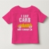 TNE7111 -  Áo thun cổ tròn tay ngắn in chữ I Like Car (Màu vàng chanh)