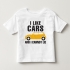 TNE7109 -  Áo thun cổ tròn tay ngắn in chữ I Like Car (Màu hồng phấn)