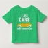 TNE7111 -  Áo thun cổ tròn tay ngắn in chữ I Like Car (Màu vàng chanh)