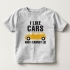 TNE7111 -  Áo thun cổ tròn tay ngắn in chữ I Like Car (Màu vàng chanh)