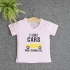 VNE7108 - Áo thun trẻ em cổ tim tay ngắn in chữ I Like Car (Hồng sen)