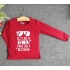 TDE6910 - Áo thun trẻ em cổ tròn tay dài in chữ Think Like a Boss (Vàng)