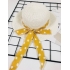 DG240401 - Đầm lụa chấm bi hở vai